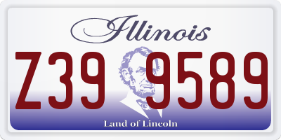 IL license plate Z399589