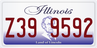 IL license plate Z399592