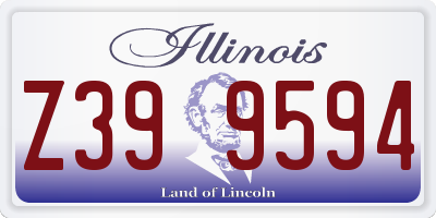 IL license plate Z399594