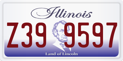 IL license plate Z399597