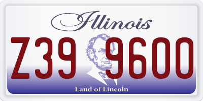 IL license plate Z399600