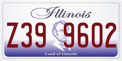 IL license plate Z399602
