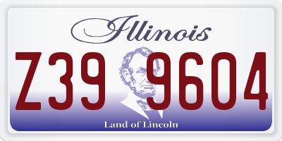 IL license plate Z399604