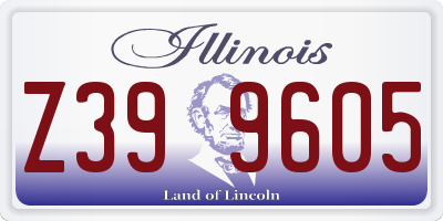 IL license plate Z399605