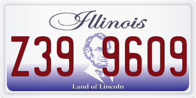 IL license plate Z399609