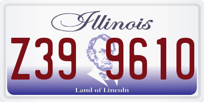 IL license plate Z399610