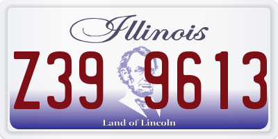 IL license plate Z399613