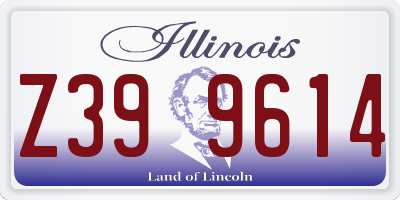 IL license plate Z399614