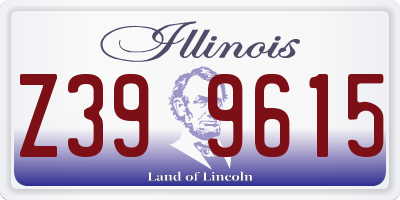 IL license plate Z399615