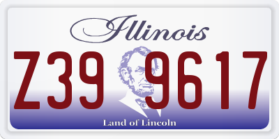 IL license plate Z399617