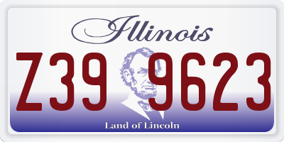 IL license plate Z399623