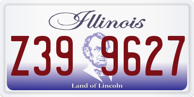 IL license plate Z399627