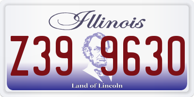 IL license plate Z399630