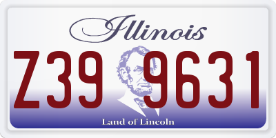 IL license plate Z399631