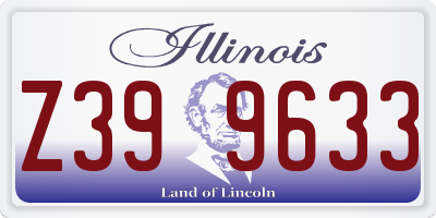IL license plate Z399633