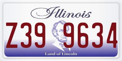 IL license plate Z399634