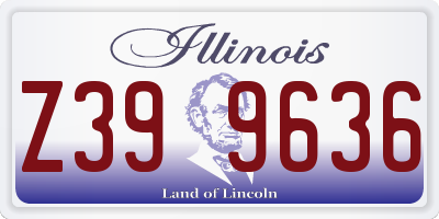 IL license plate Z399636