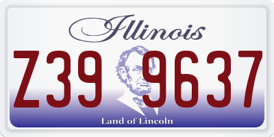 IL license plate Z399637