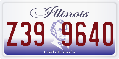 IL license plate Z399640