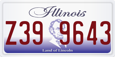IL license plate Z399643