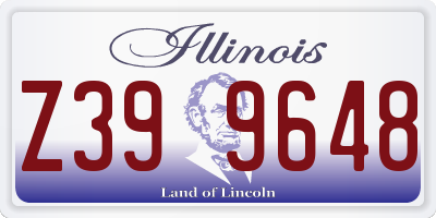 IL license plate Z399648