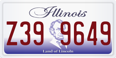 IL license plate Z399649