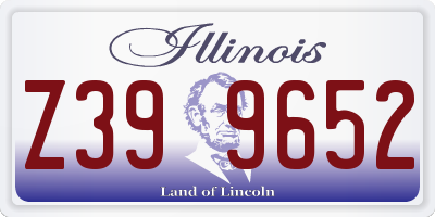 IL license plate Z399652