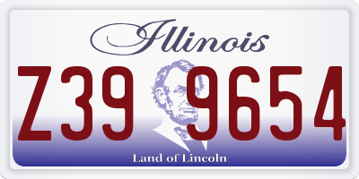 IL license plate Z399654