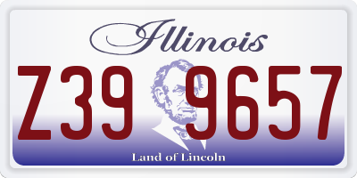 IL license plate Z399657