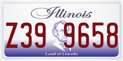IL license plate Z399658