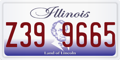 IL license plate Z399665
