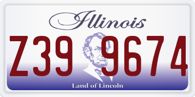 IL license plate Z399674