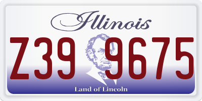 IL license plate Z399675