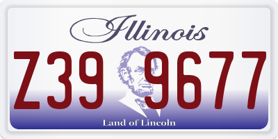 IL license plate Z399677