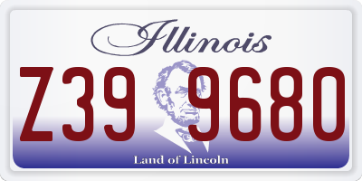 IL license plate Z399680