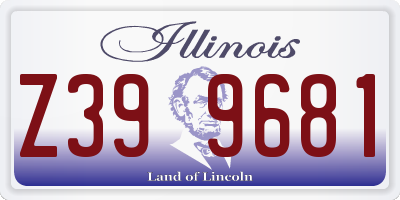 IL license plate Z399681
