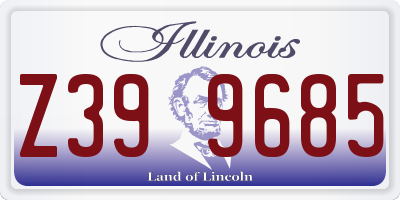 IL license plate Z399685