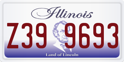 IL license plate Z399693