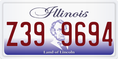 IL license plate Z399694