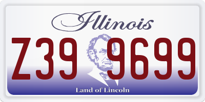IL license plate Z399699