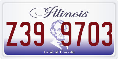 IL license plate Z399703