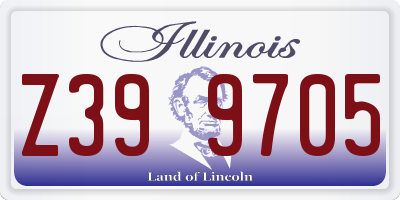 IL license plate Z399705