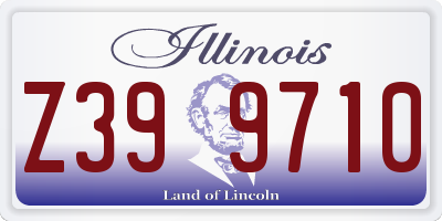 IL license plate Z399710