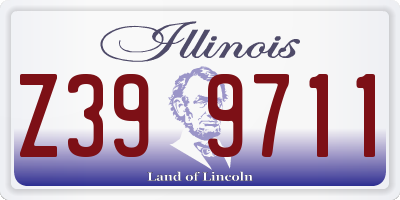 IL license plate Z399711