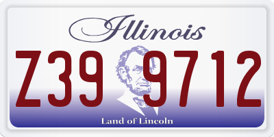 IL license plate Z399712