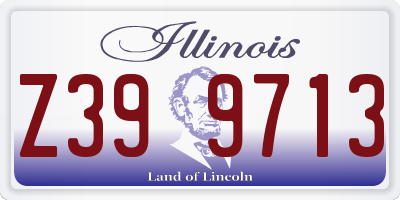 IL license plate Z399713
