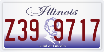 IL license plate Z399717