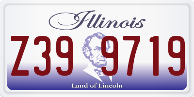 IL license plate Z399719