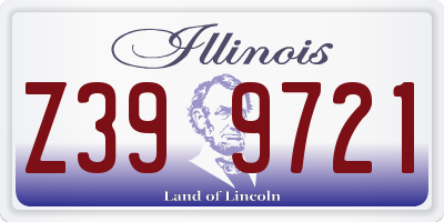 IL license plate Z399721