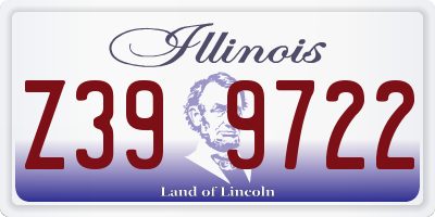 IL license plate Z399722